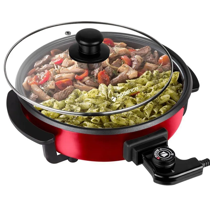 Panela Eletrica Multiuso Cadence Rouge Antiaderente Vermelho 220V