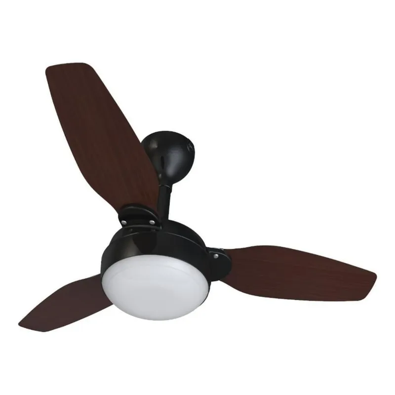 Ventilador De Teto Legacy Preto e Tabaco Inverter Bivolt