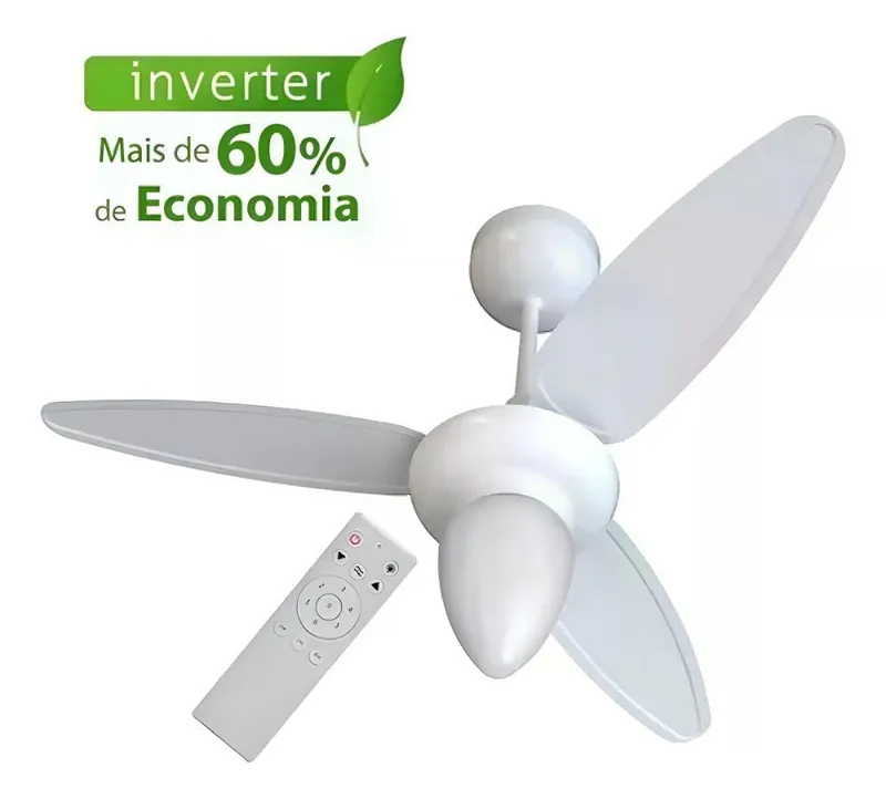 Ventilador de Teto Ventisol Wind 3P Branco Bivolt