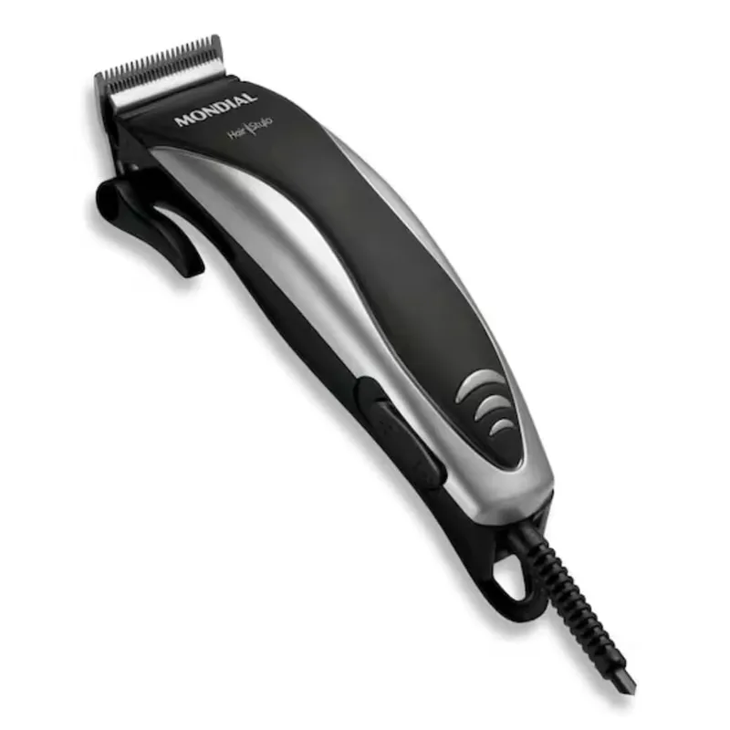 Máquina de Cortar Cabelo Mondial Hair Stylo CR-02 com 4 Pentes Bivolt