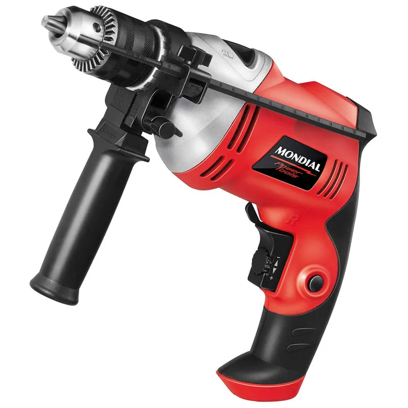 Furadeira de Impacto Mondial Preto e Vermelho 500W FFI-05 110V