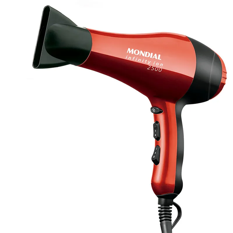 Secador Infinity 2500 Mondial Vermelho Preto 1900W SC-12