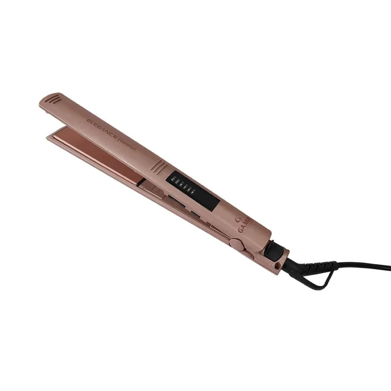 Prancha Ga.Ma Italy Elegance LED Keration Pro 230C com Emissão de Íons Rosê Bivolt