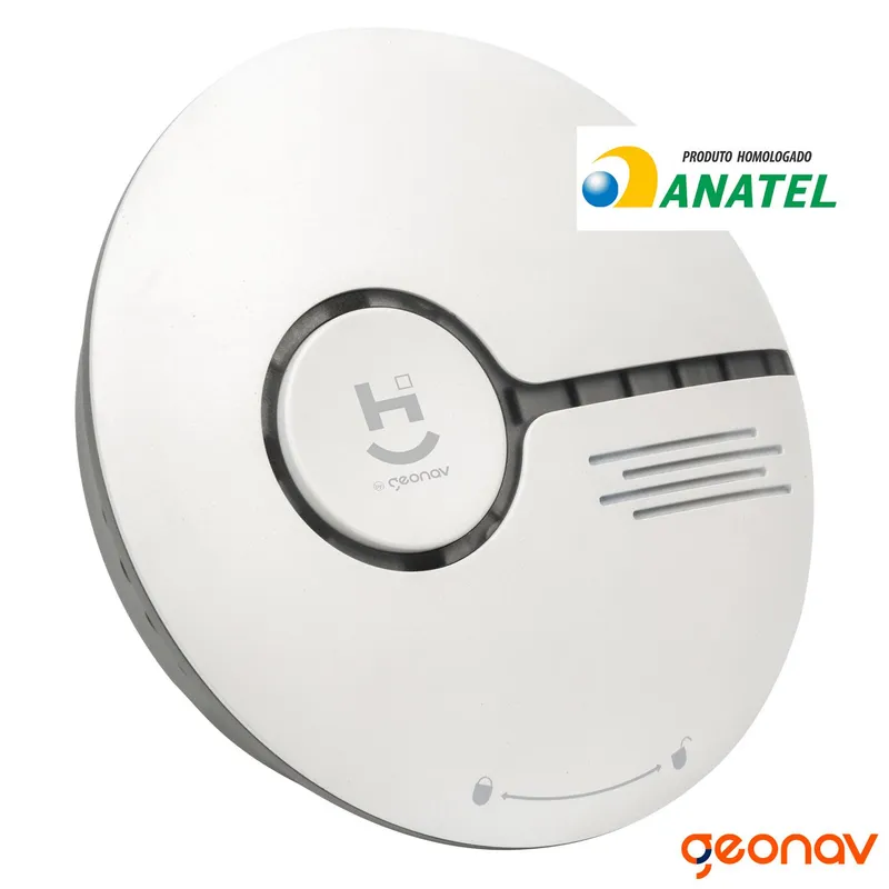 Sensor de Fumaça HI Geonav Inteligente Branco - HISSSK Bivolt