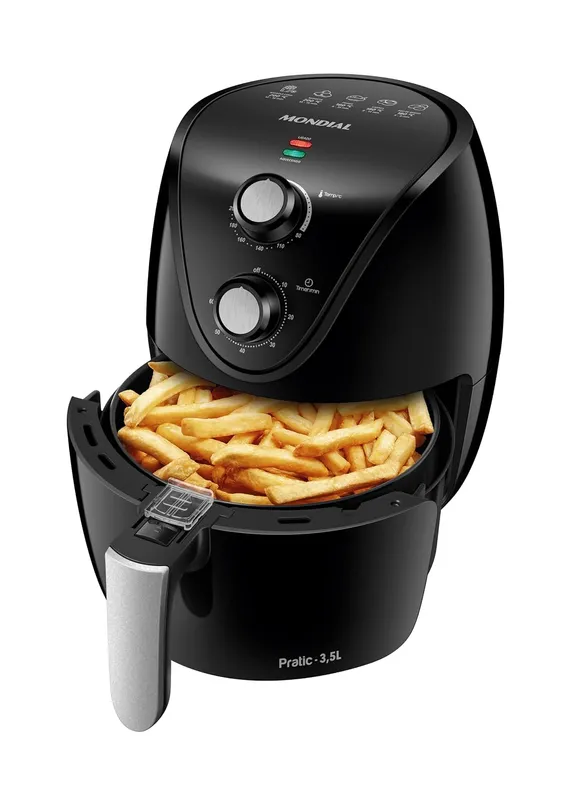Fritadeira Elétrica Sem Óleo Air Fryer Mondial New Pratic AF-31 3,5L