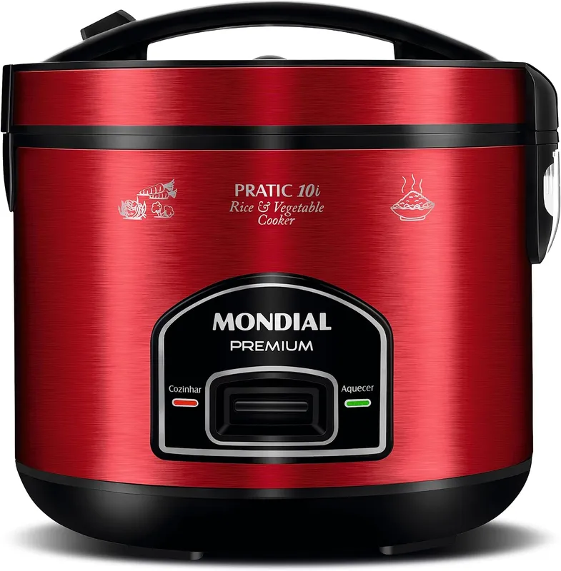 Panela Elétrica de Arroz Mondial Pratic Premium PE-46-10X 700W 10 Xícaras 110V