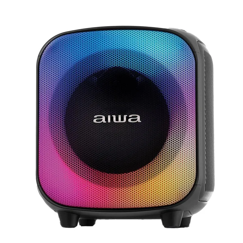 Caixa de Som Partybox Aiwa PB-07 com Bluetooth, Iluminação RGB, En Bivolt