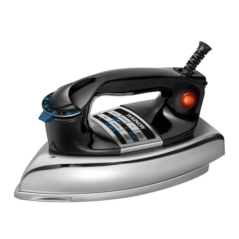 Ferro de Passar Roupa Seco Mondial FS-01-BI 1400W Base de Alumínio 220V
