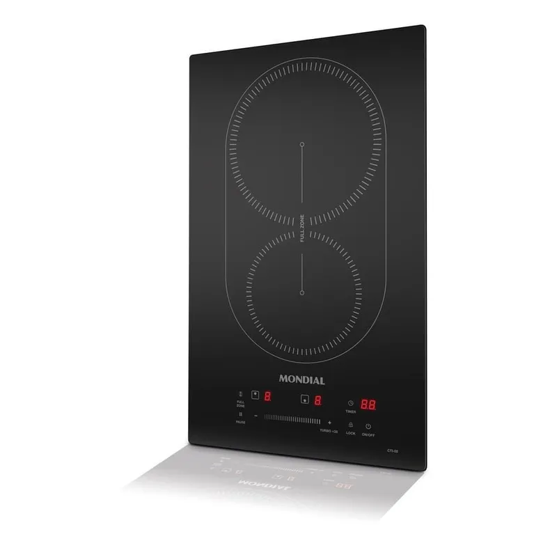 Cooktop de Indução 2 Bocas Mondial CTI-02 Preto 220V