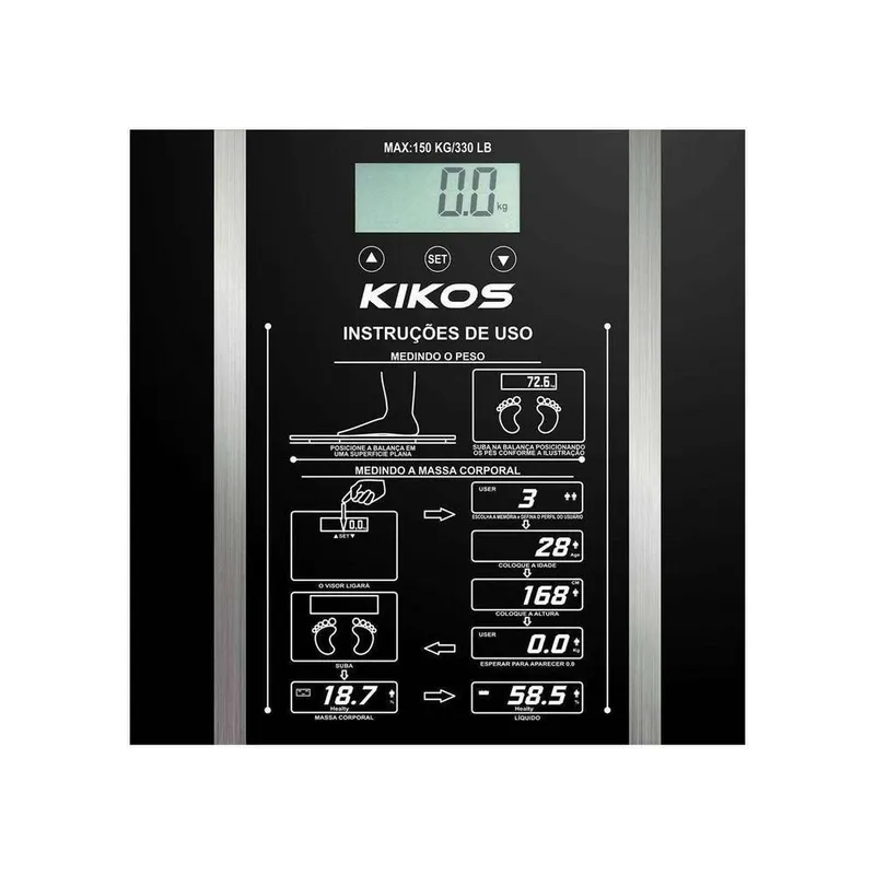 Balança Digital Ison Kikos Bivolt