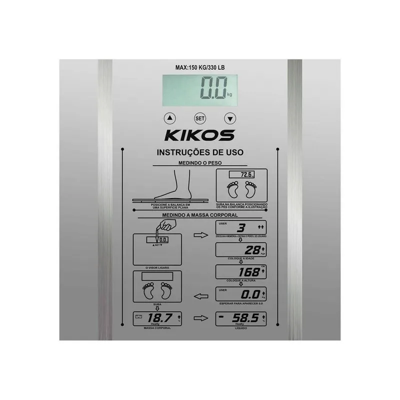 Balança Digital Ison Kikos Bivolt