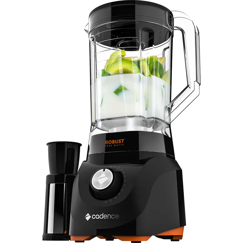 Liquidificador Cadence Robust LIQ400 1000W 3,3L 12 Velocidades Preto