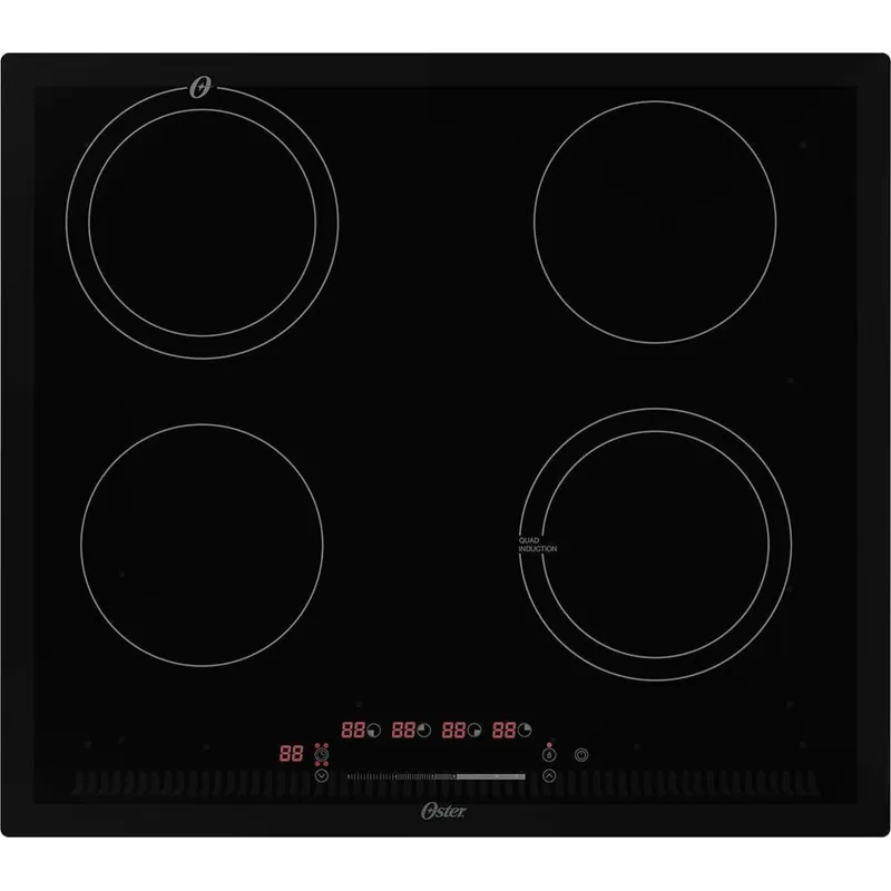 Cooktop de Indução Oster OTOP402 4 Bocas Vitrocerâmico Timer Touch 220V