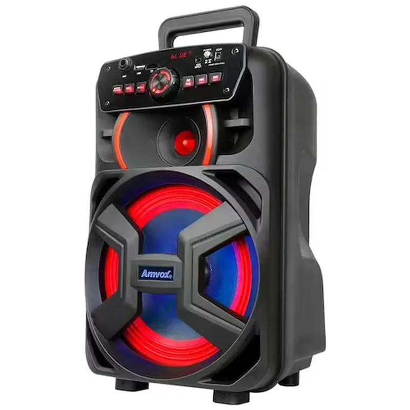 Caixa de Som Amvox ACA221 Gigante II 220W Bluetooth Rádio FM Preta Bivolt