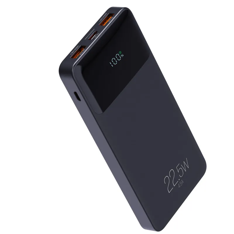 Power Bank Carregador Portátil, Display Indicador, 10200mAh 22.5W, Bivolt