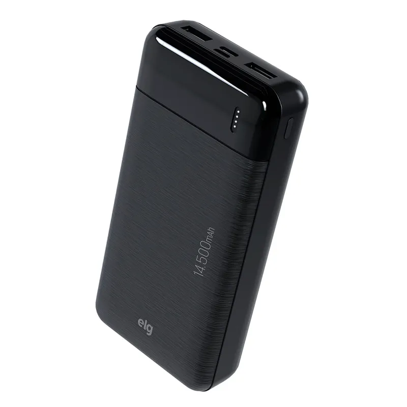 Power Bank Carregador Portátil, LED Indicador, 14500mAh 10.5W, Tur Bivolt