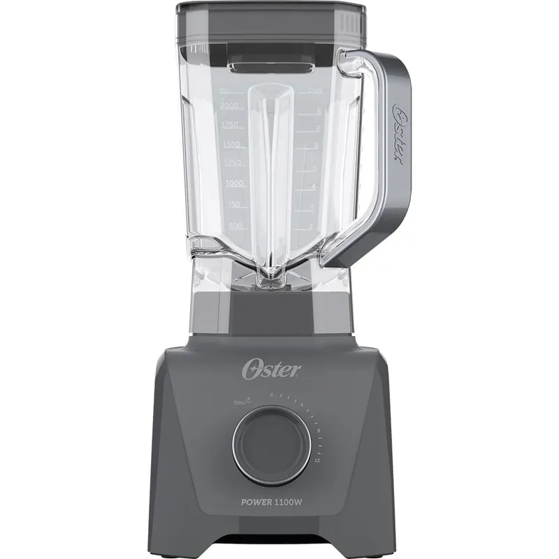 Liquidificador Oster 1100 Full OLIQ606 Cinza com 12 Velocidades 220V