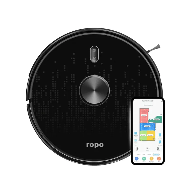 Robô Aspirador e Passa Pano Ropo Smart Laser