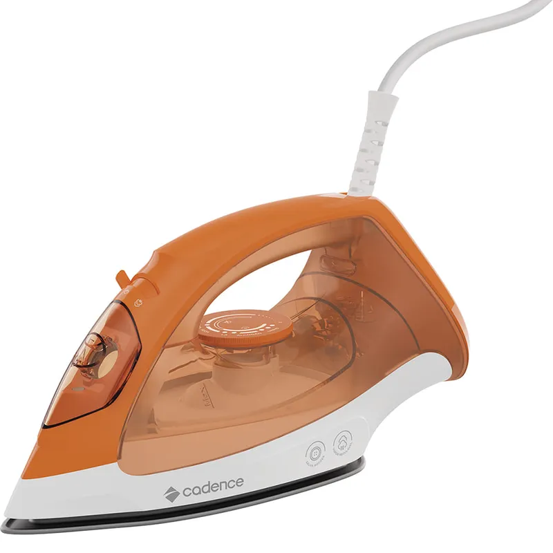 Ferro de Passar a Vapor Cadence 2 em 1 IRO210 1000W Laranja
