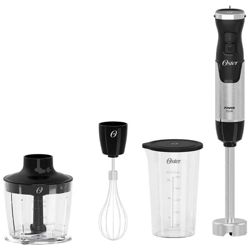 Mixer Power Oster Black Inox 3 em 1 2 Velocidades