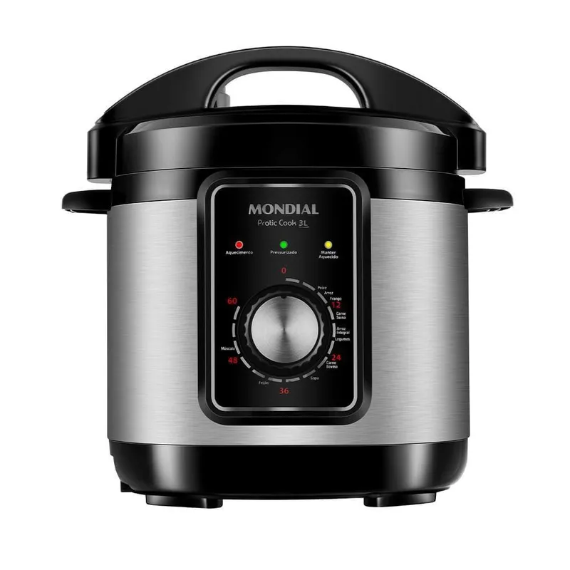 Panela de Pressao Eletrica Mondial Pratic Cook 3L Premium 110V