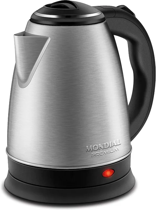 Chaleira Elétrica Mondial Pratic Inox CE-06 2L 1200W Desligamento Automático 127V