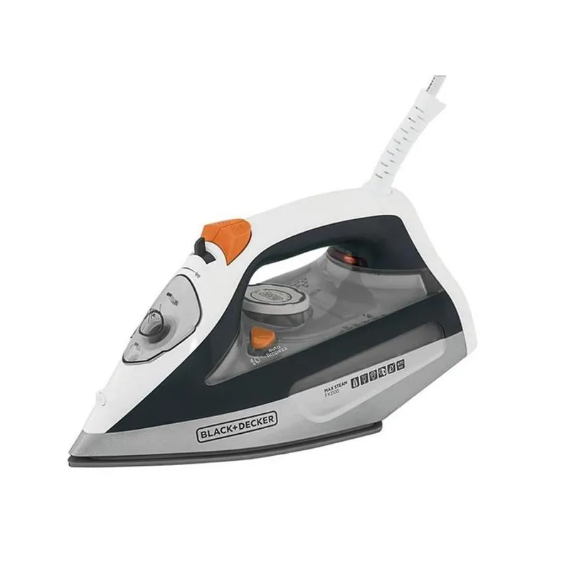 Ferro a Vapor com Antigotejamento Black+Decker Cinza e Laranja 220V