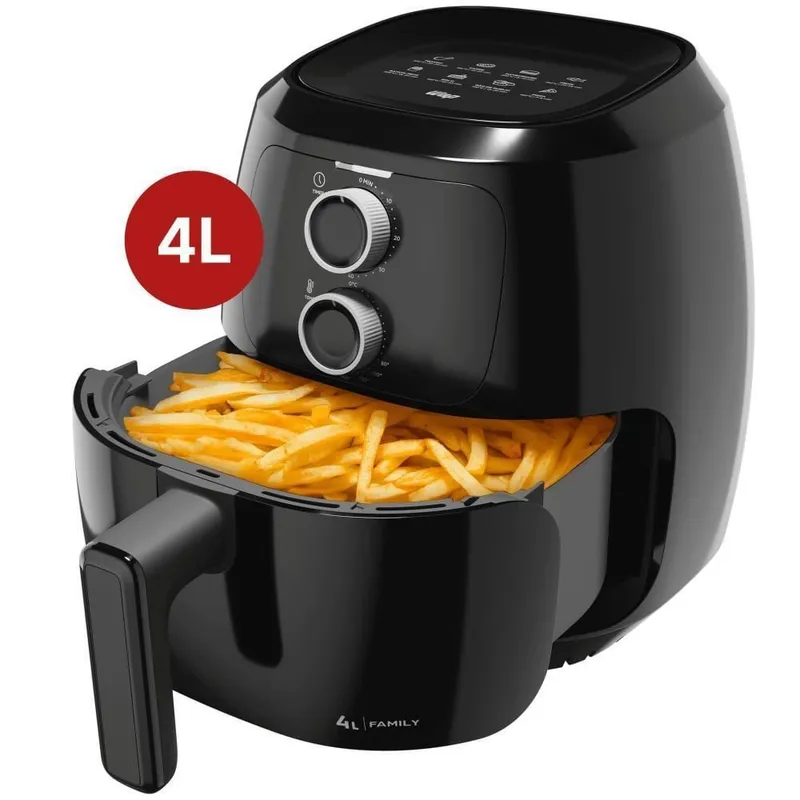 Fritadeira Air Fryer WAP Family 4L WAFF2-P 1500W Preto 220V