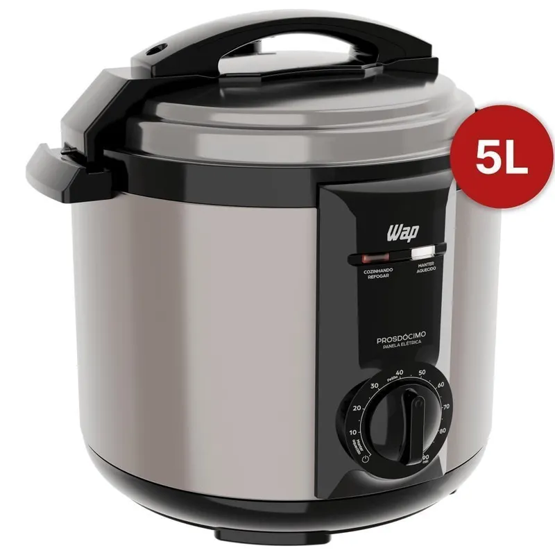 Panela de Pressao Eletrica WAP WPPE2 5L 900W Inox 220V