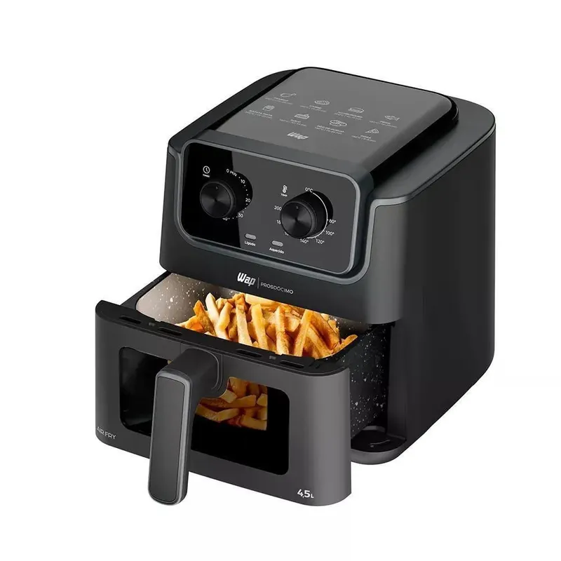 Fritadeira Air Fryer WAP AF01 4.5L 1300W Multifuncional Preto 110V