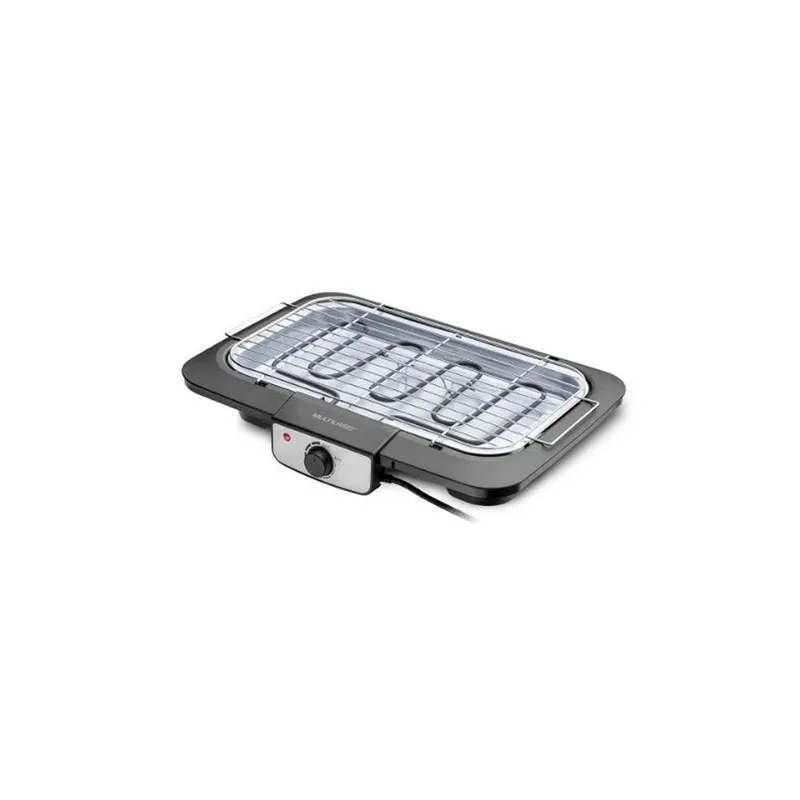 Churrasqueira / Grill de Mesa Elétrico Multilaser CE132 Grelha 40cm Painel Inox 220V