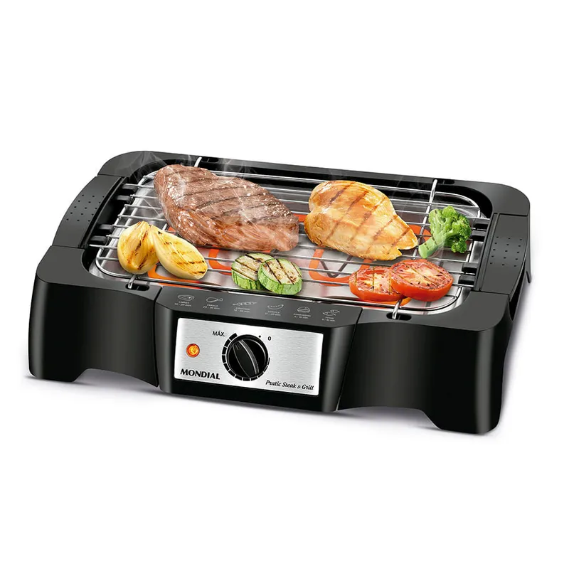 Churrasqueira Eletrica Mondial Preto 1500W CH-07 110V