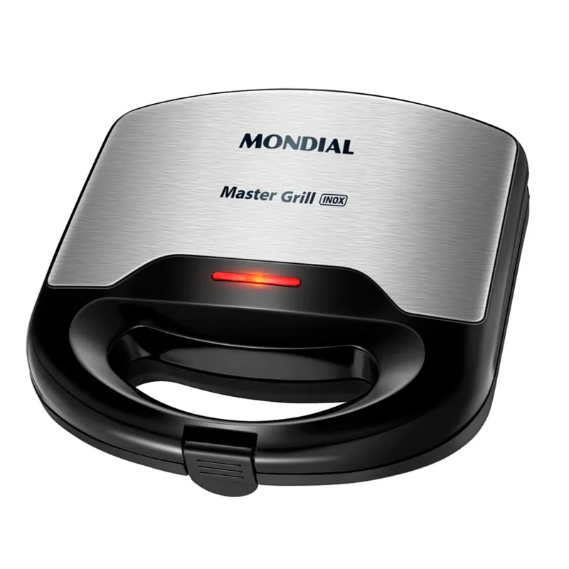 Sanduicheira Master Grill Mondial Preto Inox 750W S-20