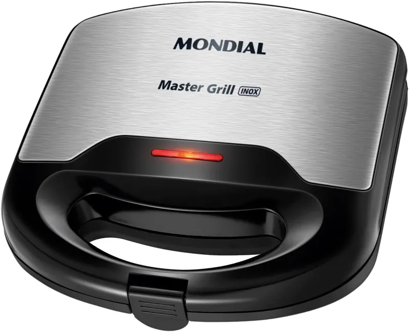 MONDIAL Sanduicheira Master Grill Inox 110V Preto 750W - S-