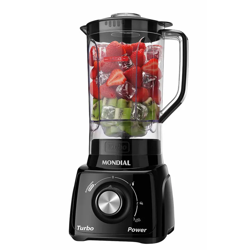 Liquidificador Turbo Power Mondial Preto 550W L-99 FB
