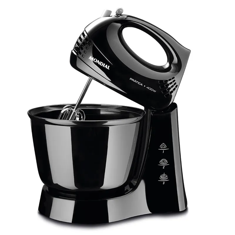 Batedeira Mondial Pratica Preta B-44-B 110V