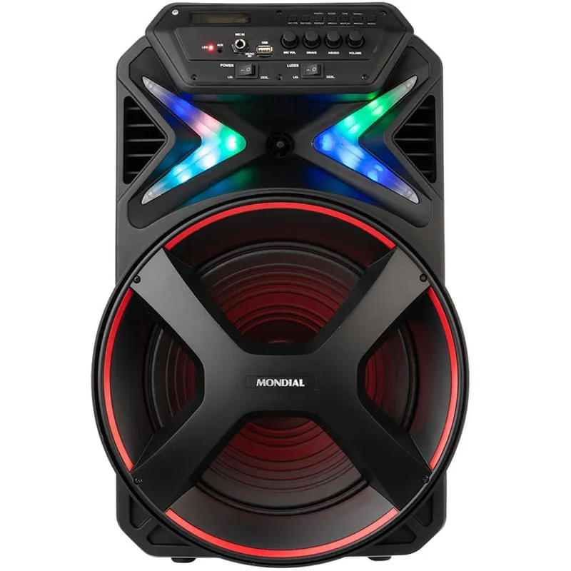 Caixa Amplificada Mondial CM-400 com Bluetooth, USB e Rádio FM - 4 Bivolt