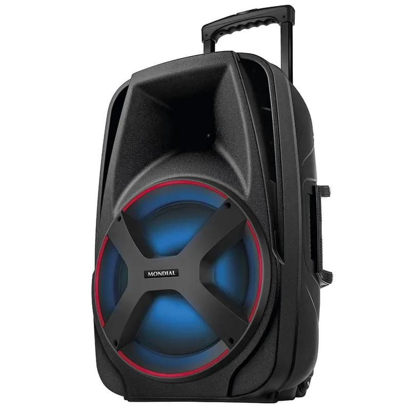 Caixa Amplificada Mondial CM-550 com Bluetooth, USB Rádio FM e Fun Bivolt