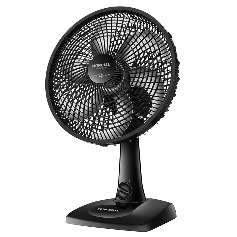 Ventilador de Mesa 30cm Super Power Mondial Preto 60W VSP-30-B 110V