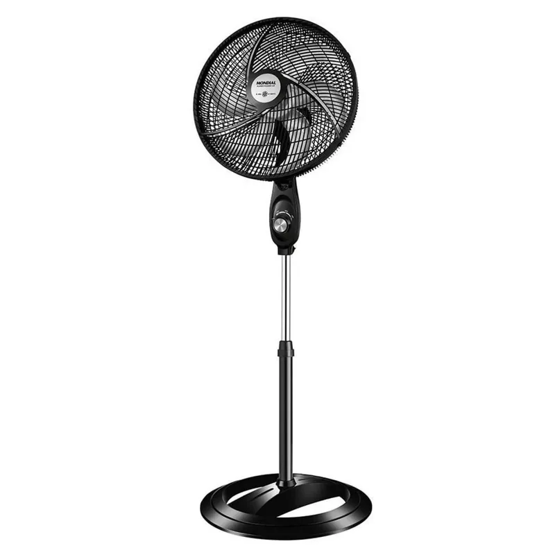 Ventilador de Coluna Mondial 40cm 6 Pas 3 Velocidades Preto 110V