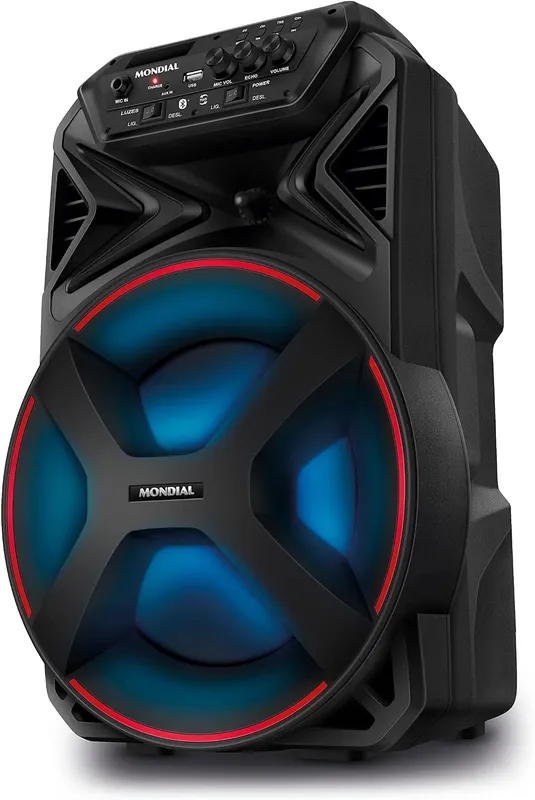 MONDIAL Caixa Amplificada Connect Partyplus Preto 250W RMS Bivolt