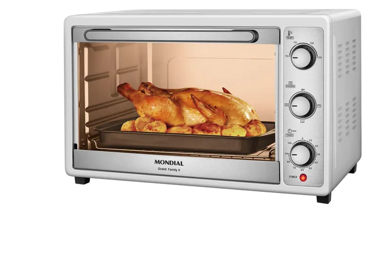 Forno Elétrico 52L Grand Family II Mondial Branco Inox 1800W FRN-52-W