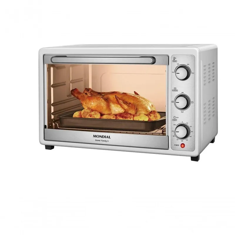 Forno Eletrico de Bancada Mondial FRN-52-W 52L 1800W Branco 220V
