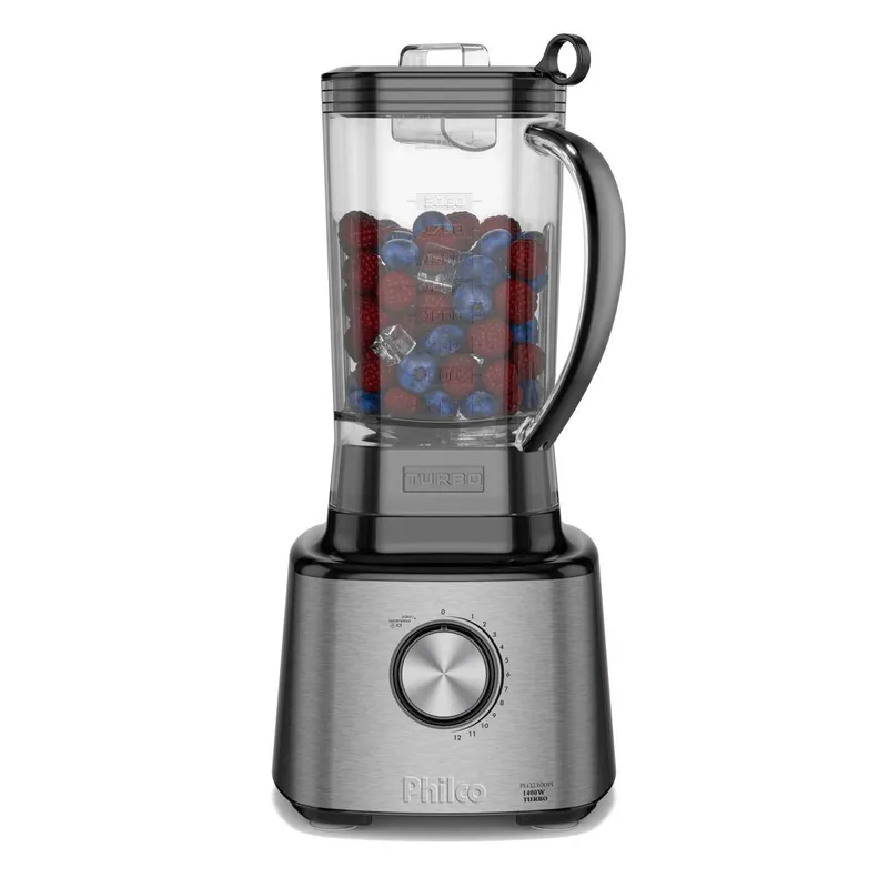 Liquidificador Philco 1400W 3L 12 Velocidades Inox PLQ2100PI