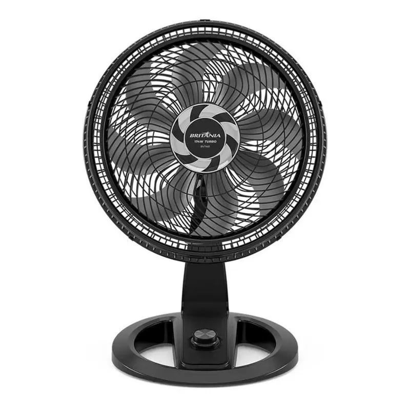 Ventilador de Mesa e Parede Britânia 40cm 8 Pás Preto BVT481 220V