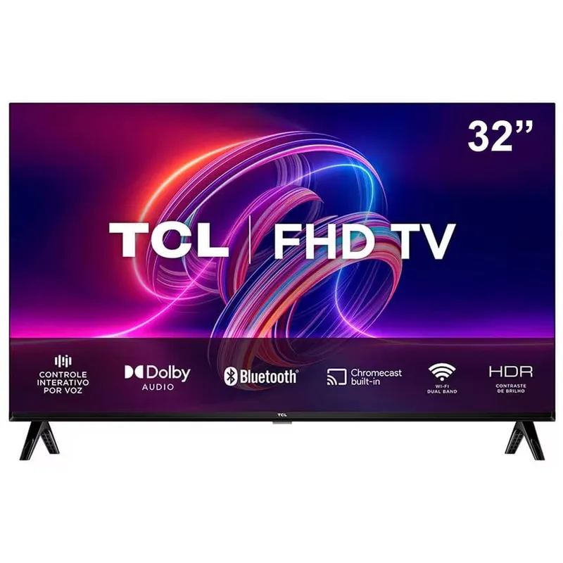 Smart TV LED 32" Full HD TCL S5400AF Android TV Wi-Fi Bluetooth Bivolt