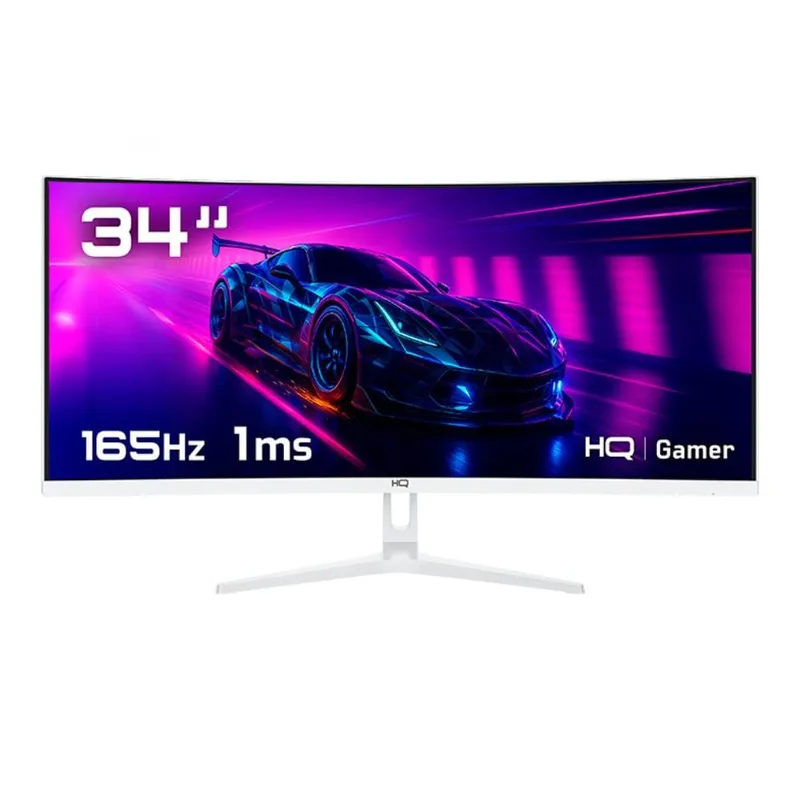 Monitor Gamer 34" Curvo Branco 1ms 165Hz UltraWide QHD 3440x1440 Bivolt