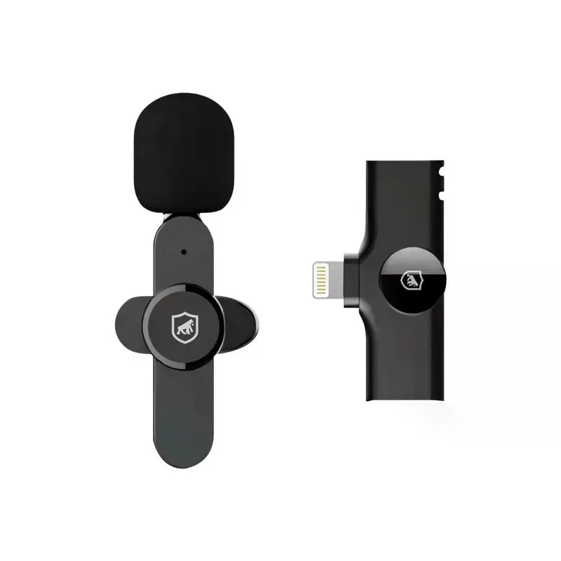 Microfone de Lapela Flex Lightning Gshield Bivolt