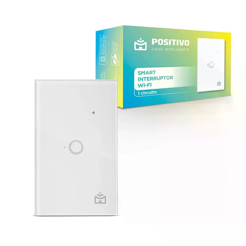 Smart Interruptor WiFi Positivo Casa Inteligente Bivolt