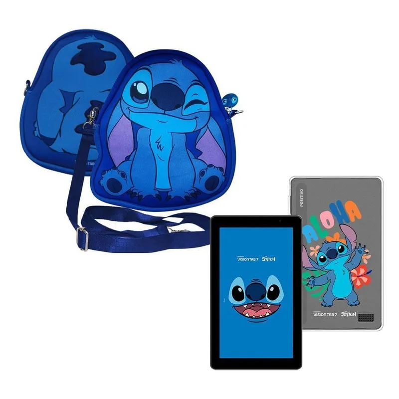 Tablet Positivo Vision Tab 7 Stitch+Capa e Bolsa-Octa-Core 3GB RAM Bivolt